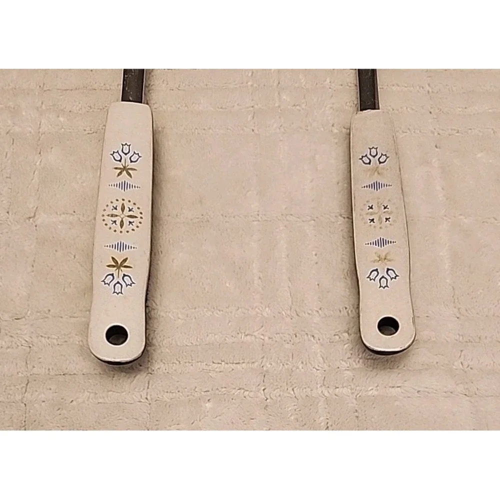 Ekco Slotted Spatula Spoon Stainless Tulip Design Vintage Kitchen‎ Utensil Lot 2